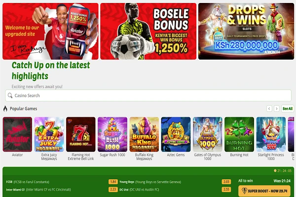 Betlion Kenya betting platform interface